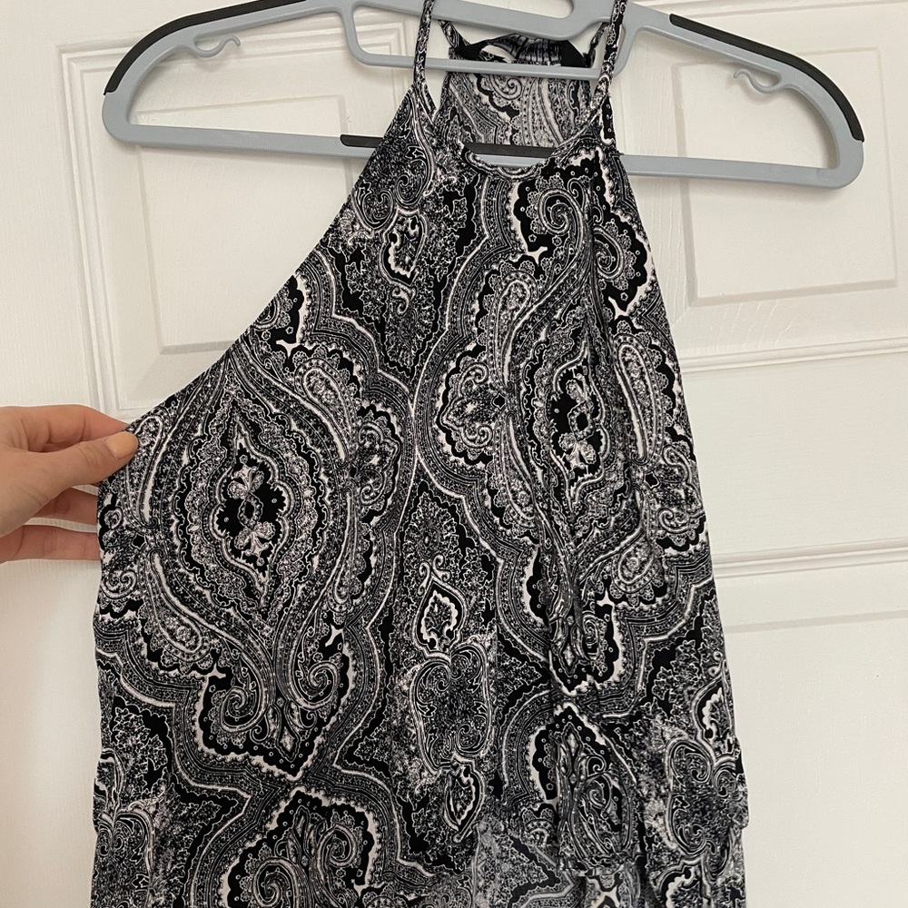 Zara blue paisley top